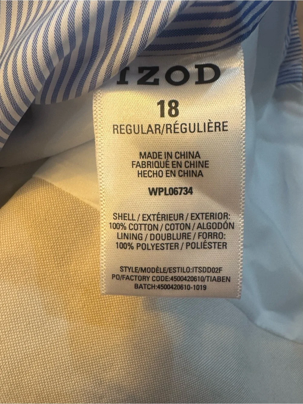 Izod tailored two